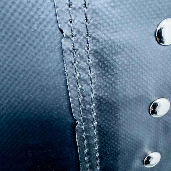 Gym Gear 4ft PU Punch Bag Close Up of Stitching and Rivets