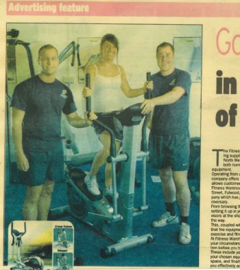 LEP article (1) 2005 news article - David Bulcock and Richard Lambert Gym Gear